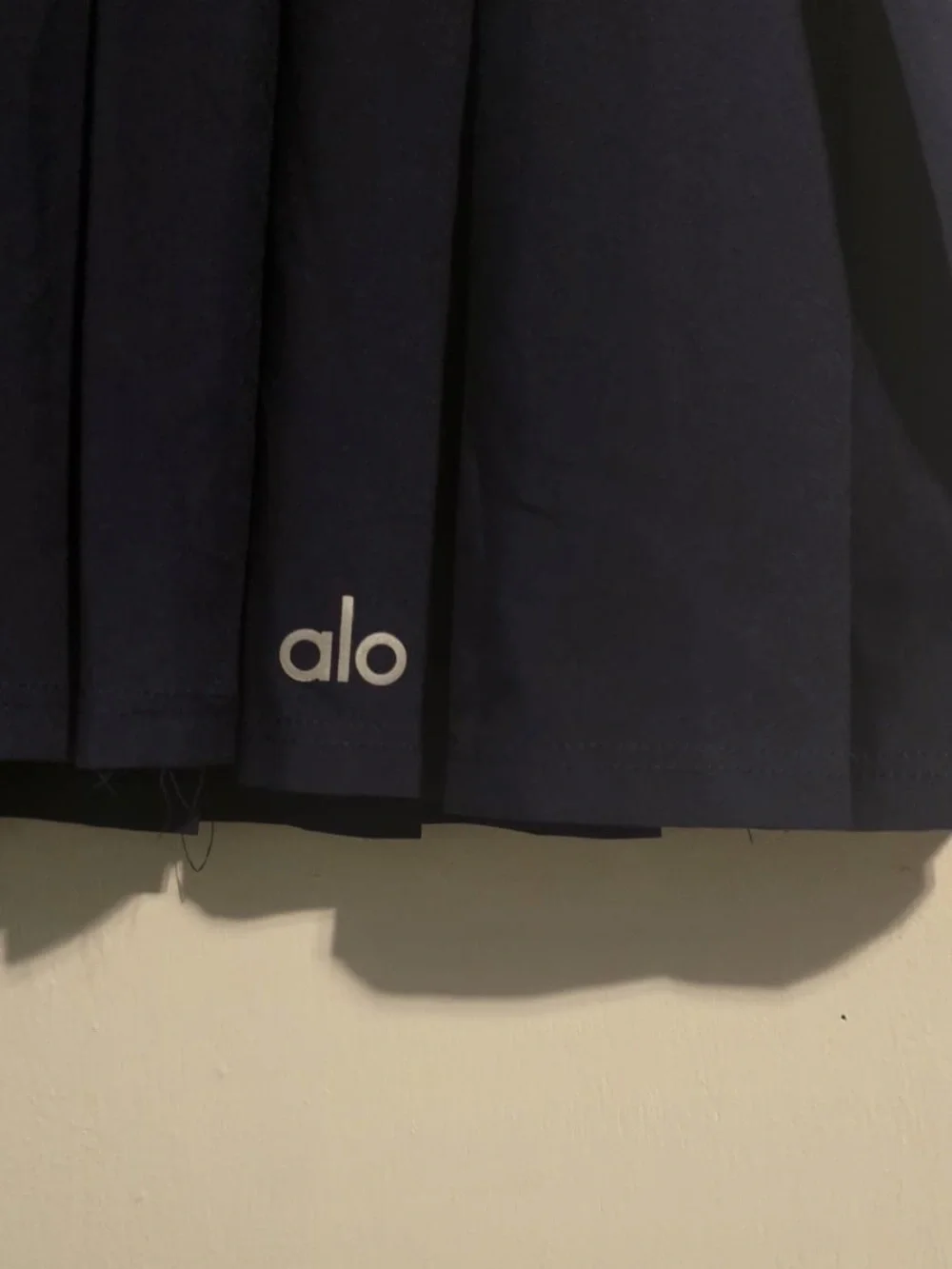 ALO Yoga Navy Pleated Skater Skort